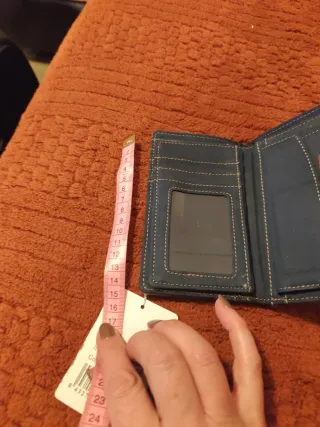 Monedero vaquero con flores