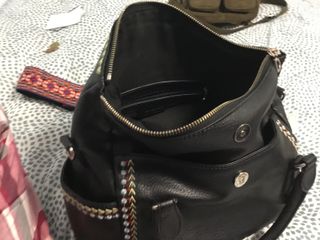 Bolso Desigual Piel Negro Correa Étnica