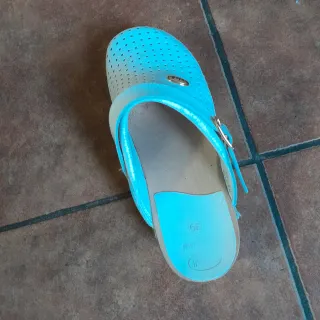 Zoccoli Scholl bianchi misura 39