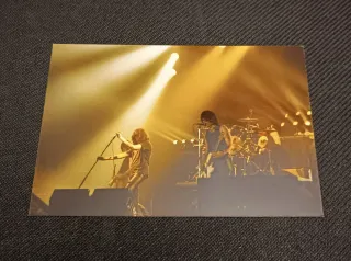 Lote Ramones: 4 Fotos Live + 1 Postal + Púa.