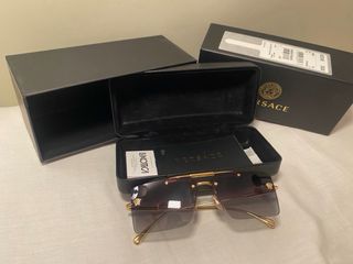 Gafas de Sol Versace Doradas y Marrones