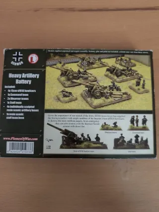 Flames of War Batería Artillería Pesada