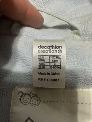 Giacca sci bimbo Wed'ze 4 anni