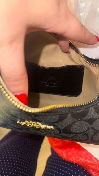 Bolso Coach Negro y Dorado