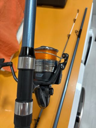 Caña y carrete surfcasting