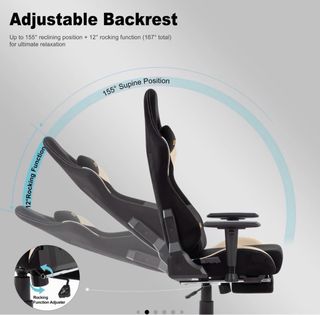 Silla Gaming SYMINO Transpirable Reposapiés