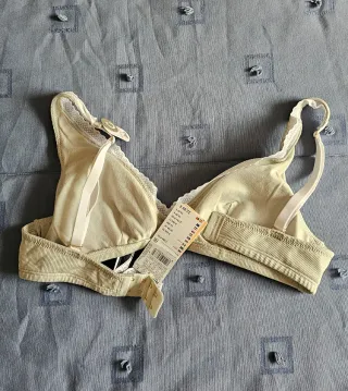 Sujetador sin aros Womensecret verde NUEVO