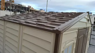 Caseta de jardín Duramax 10x8 con suelo. 8m2