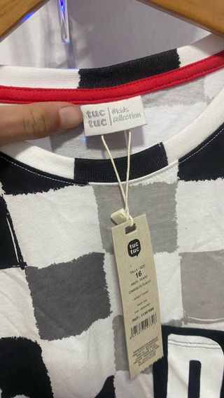 Camiseta Tuc Tuc a cuadros nueva