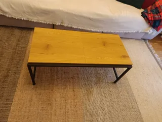 Mesa de centro TRAPPEDAL roble cálido 50x100