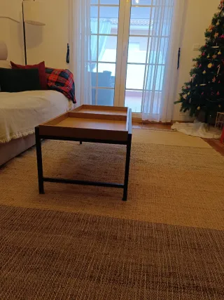 Mesa de centro TRAPPEDAL roble cálido 50x100