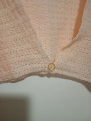 Cardigan tejido mujer rosa talla única