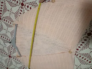 Cardigan tejido mujer rosa talla única