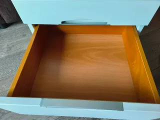 Cajonera escritorio con ruedas y cristal