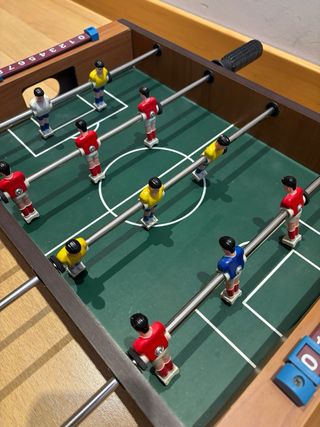 Mini futbolín de mesa