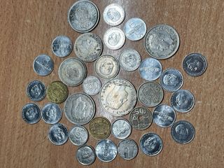 Lote de monedas pesetas varias