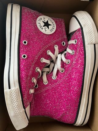 Zapatillas Converse Niña Glitter Rosa