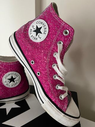 Zapatillas Converse Niña Glitter Rosa