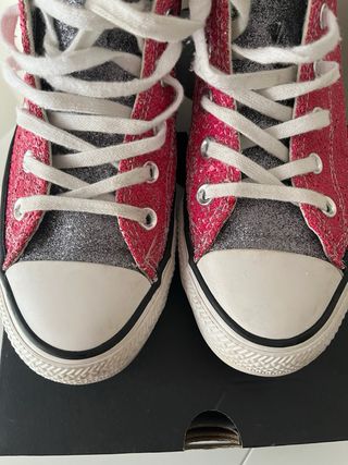 Zapatillas Converse Niña Glitter Rosa
