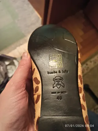 Bailarinas Bimba y Lola Animal Print Talla 40