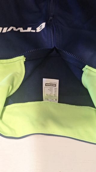 Camisa ciclismo Btwin azul