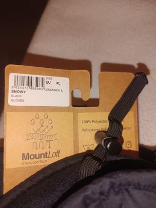 Guantes de invierno unisex IZAS negros