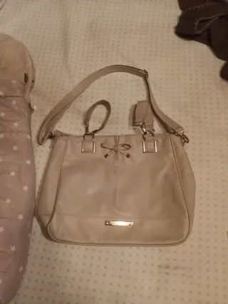 Bolso para carrito de bebé color crema Mayoral