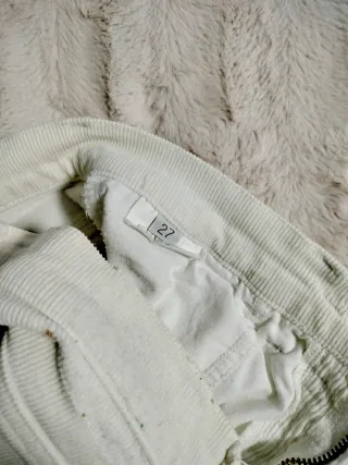 Pantalón pana fina Guess mujer blanco