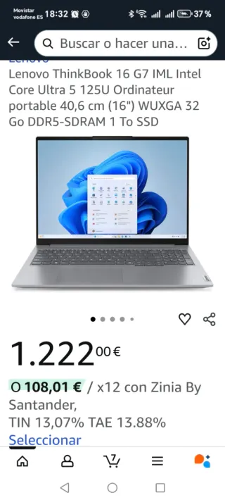 Lenovo ThinkBook 16 G7 Ultra 5-1TB-32GB