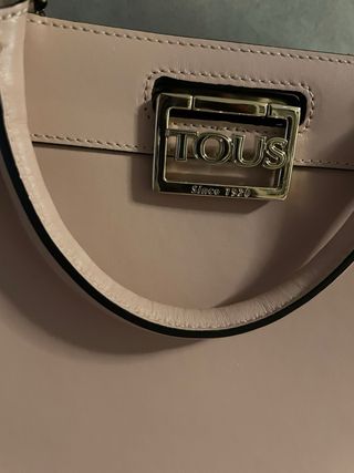 Bolso shopper grande TOUS Amaya Kaos negro y rosa