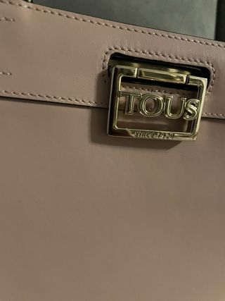 Bolso shopper grande TOUS Amaya Kaos negro y rosa