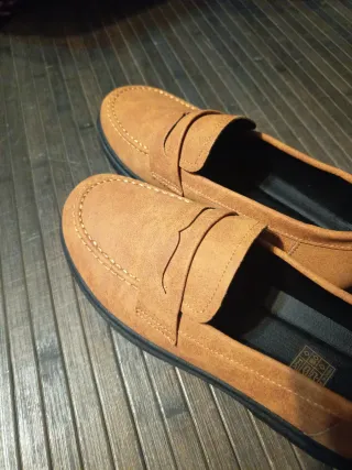 Mocasines mujer ocre