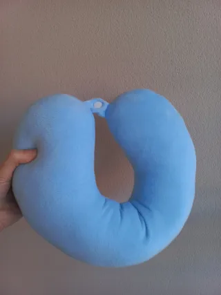 Cuscino da viaggio blu