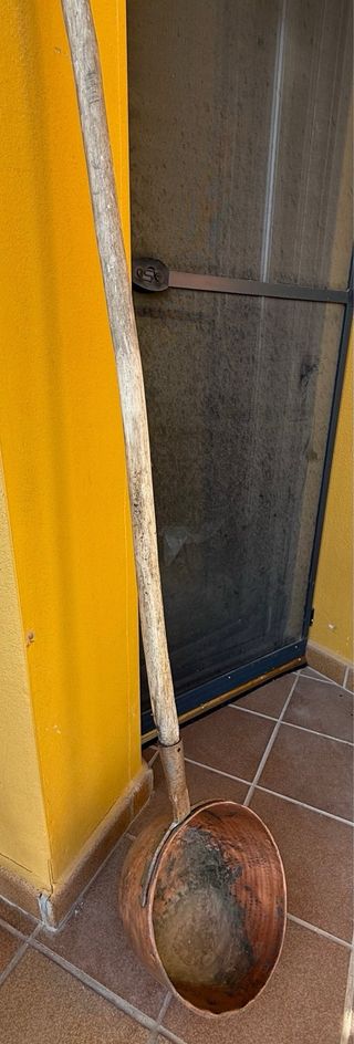 Cazo de cobre antiguo