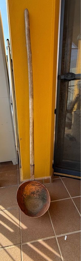 Cazo de cobre antiguo