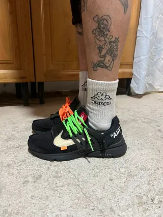 Nike Off-White Presto Naranja y Negro