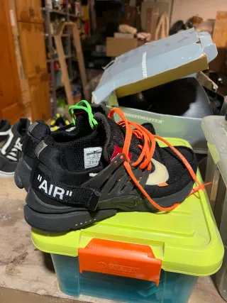 Nike Off-White Presto Naranja y Negro
