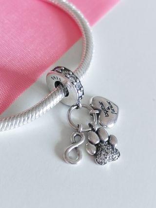 CHARM HUELLA PERRO GATO COLGANTE PANDORA CAJA