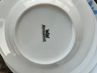 Set 6 piatti decorati fiori blu