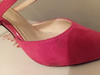 Zapatos de tacón fucsia