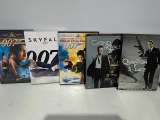 Lote 5 Películas DVD James Bond 007