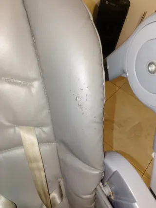 Trona bebé plegable gris