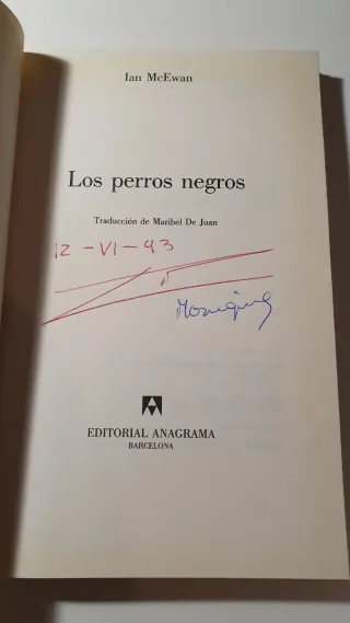 Los perros negros. Ian Mcewan