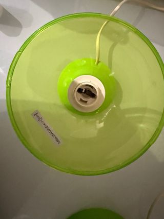 Lámpara de mesa verde