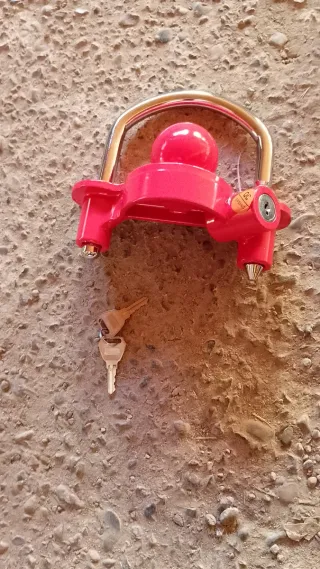 Antirrobo y sujeta matrícula remolque