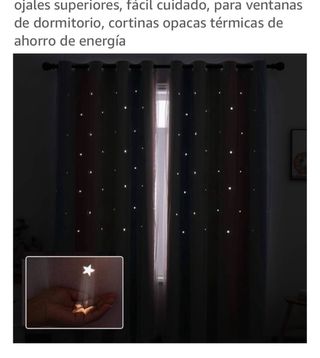 Cortinas habitación arcoíris con estrellitas