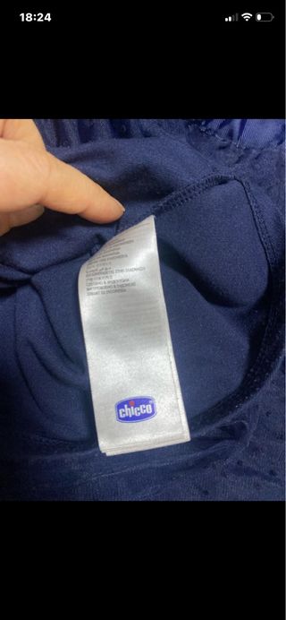 Vestito bimba Chicco blu