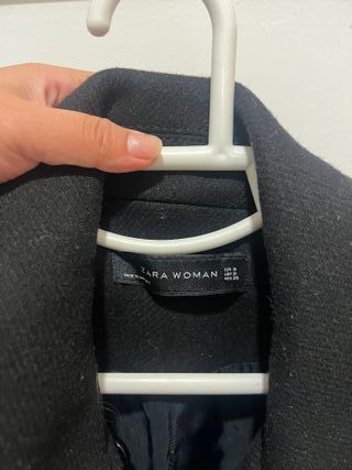 Abrigo Zara Negro Talla S-M