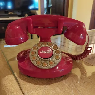 Teléfono Antiguo Coca-Cola Rojo