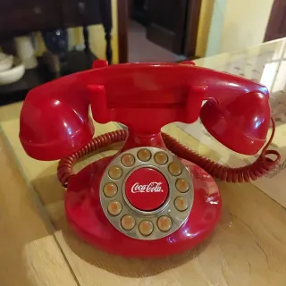 Teléfono Antiguo Coca-Cola Rojo